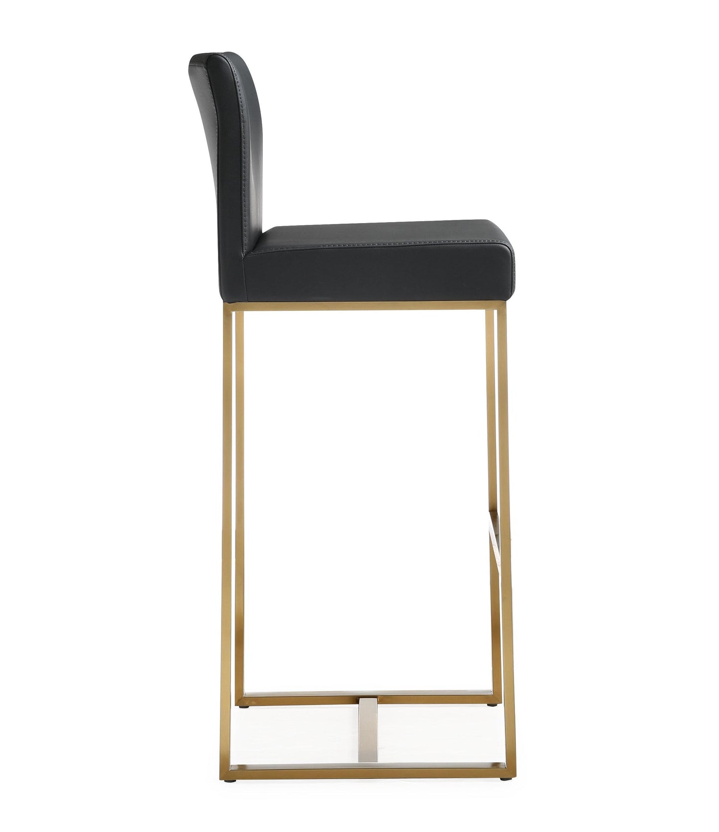 Denmark Black Gold Steel Barstool (Set of 2)