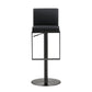 Amalfi Black on Black Steel Barstool
