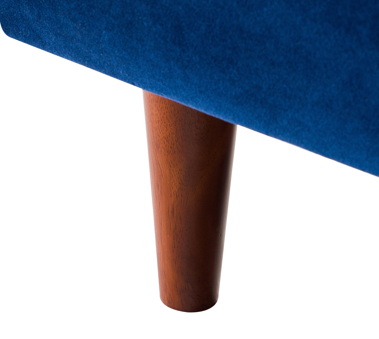 Como Navy Velvet Sectional LAF