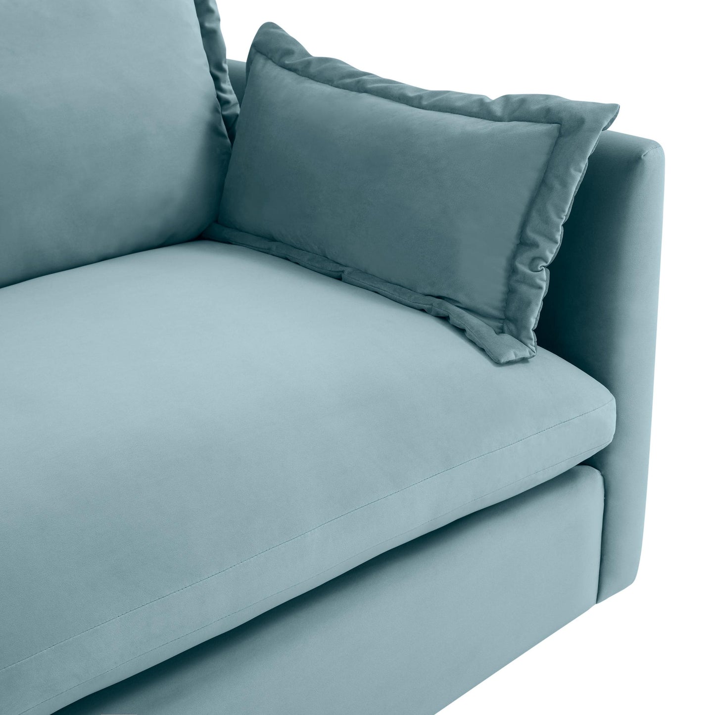 Freya Bluestone Velvet Sofa