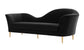Plato Black Velvet Sofa