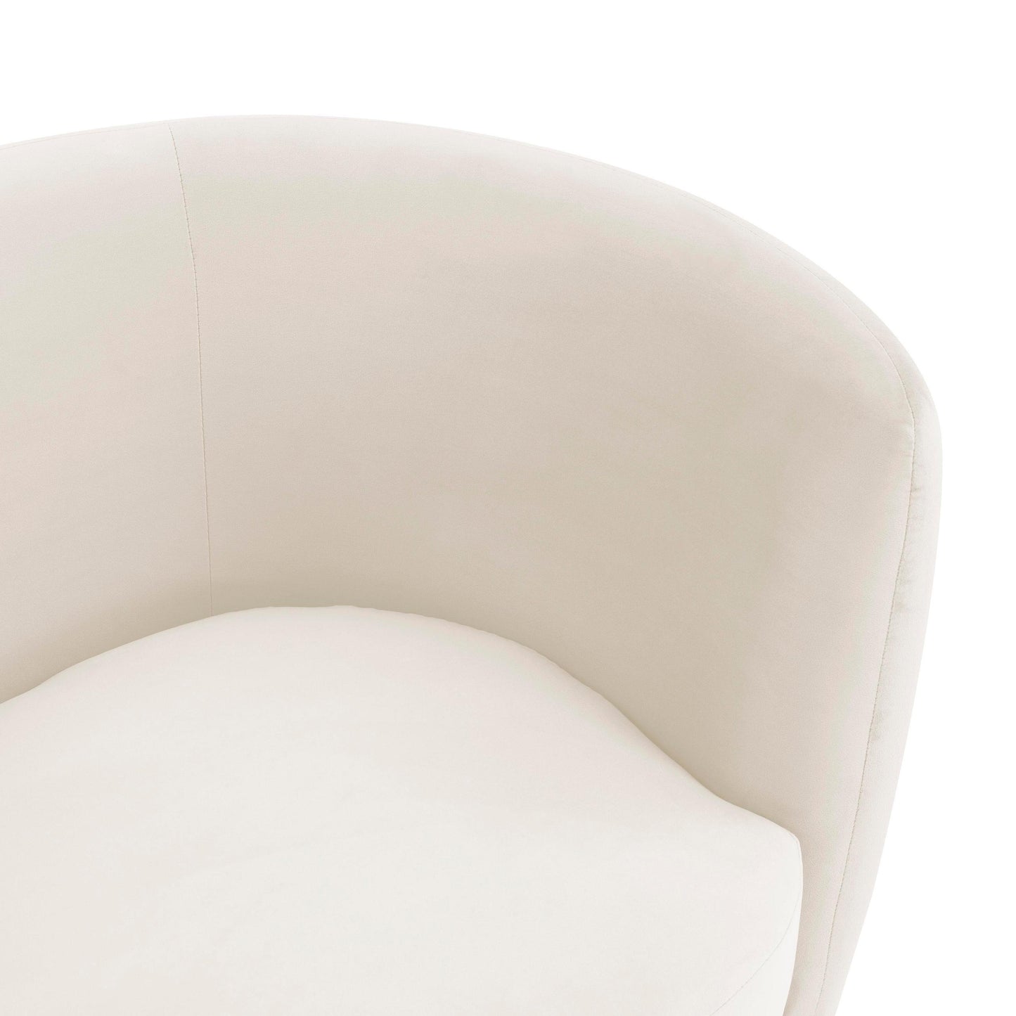 Isabella Cream Velvet Loveseat
