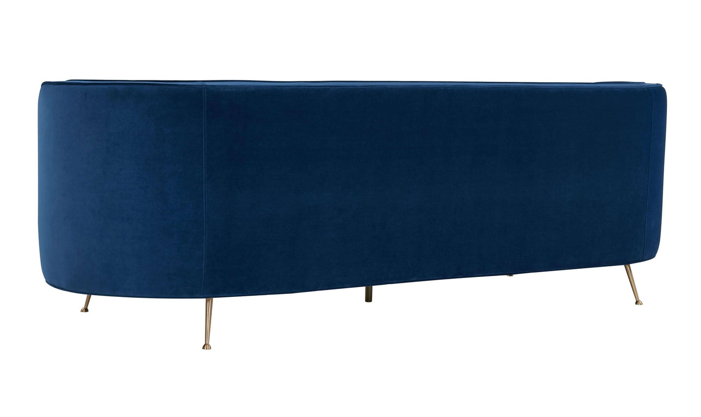 Flare Navy Velvet Sofa