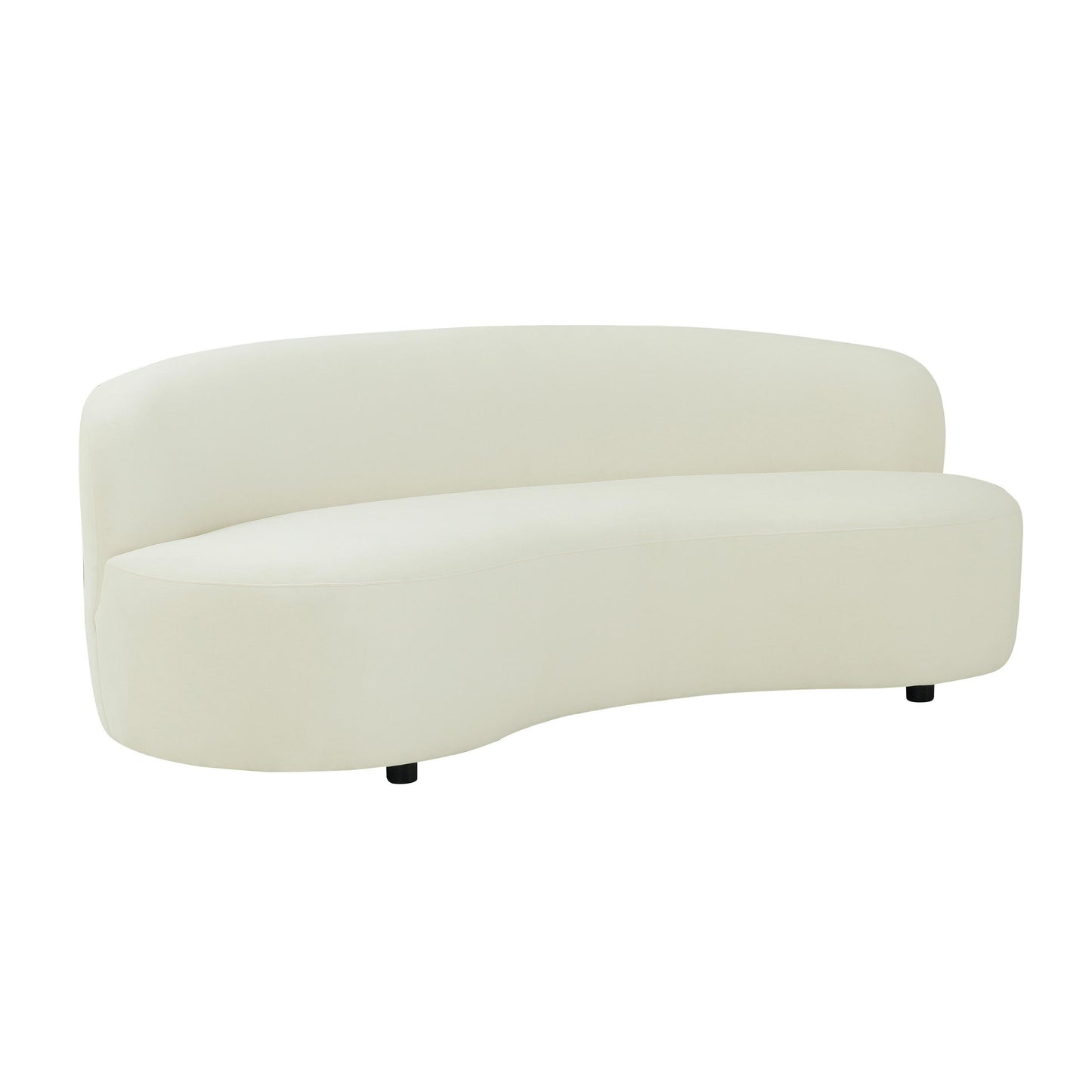 Cannellini Cream Velvet Sofa