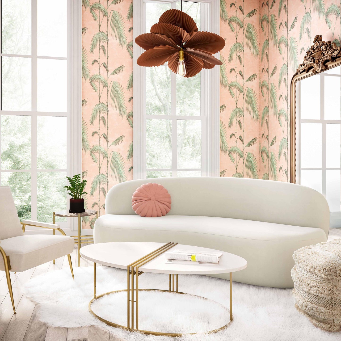 Cannellini Cream Velvet Sofa