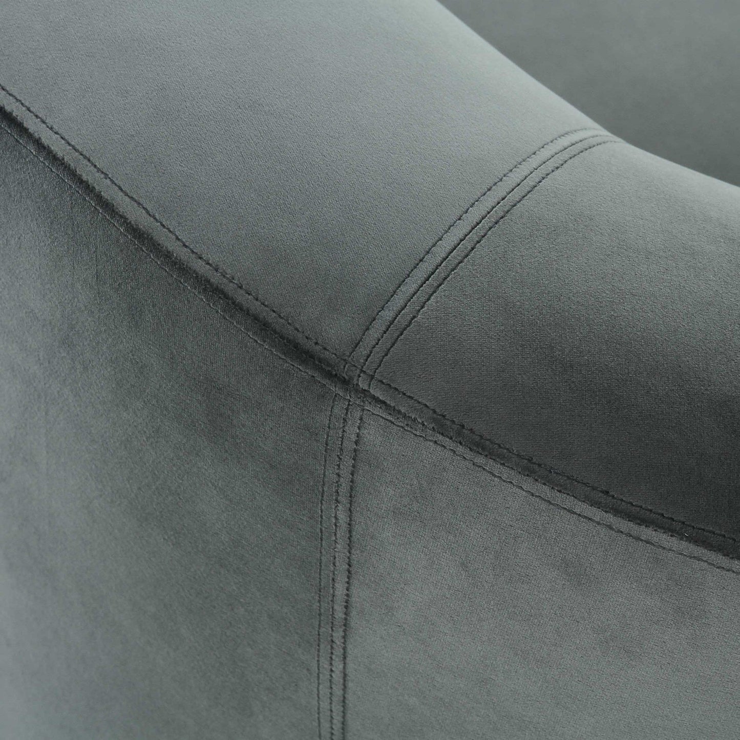 Serenity Grey Velvet Sofa