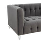Bea Grey Velvet Loveseat