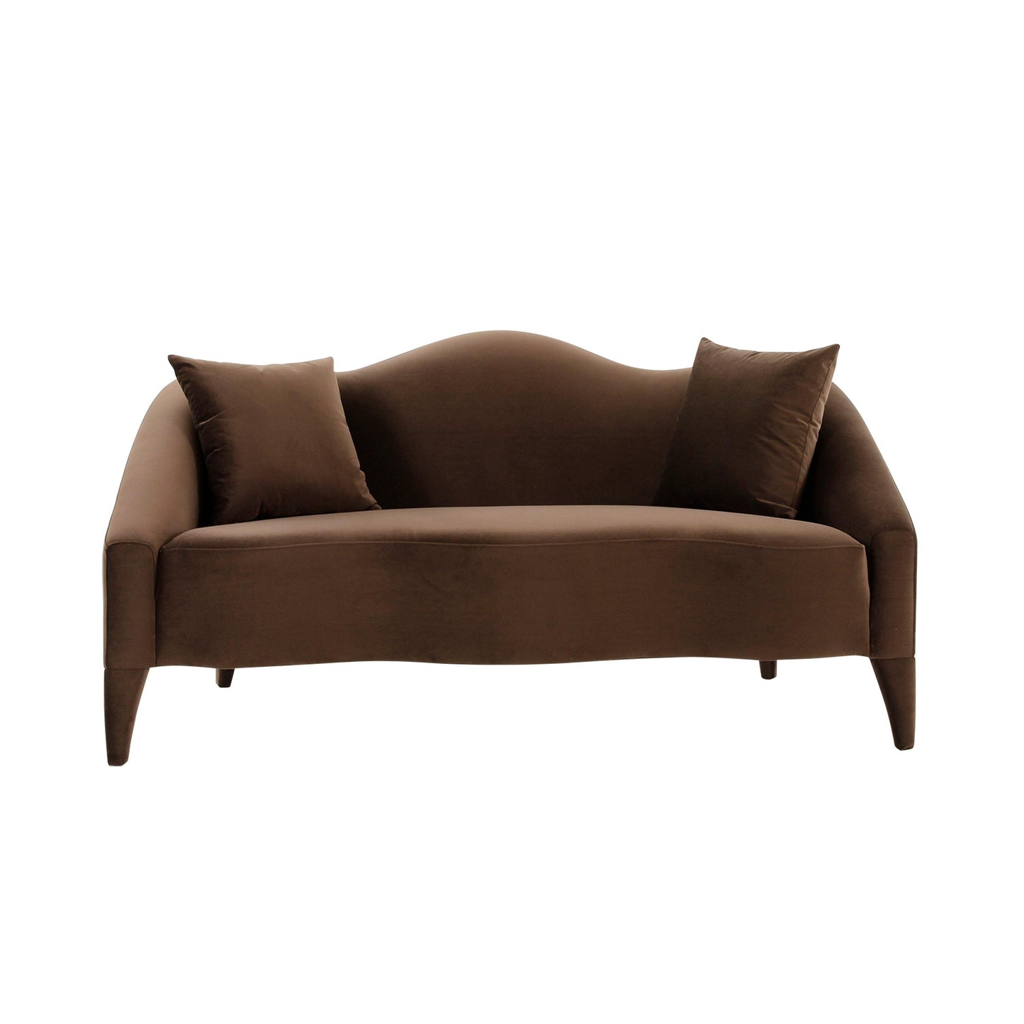 Naya Chocolate Velvet Loveseat