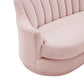 Peyton Blush Velvet Loveseat