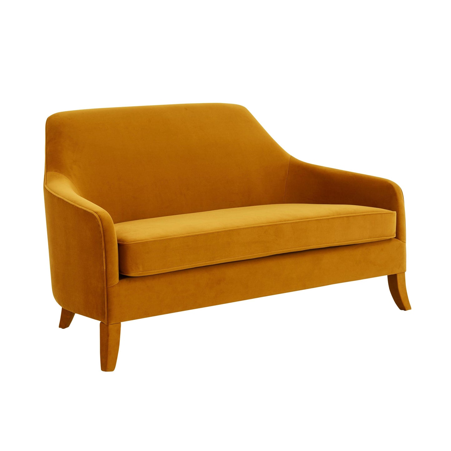 Neveah Turmeric Velvet Loveseat