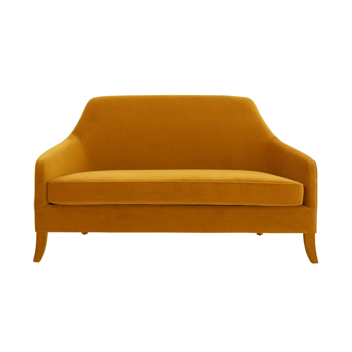 Neveah Turmeric Velvet Loveseat