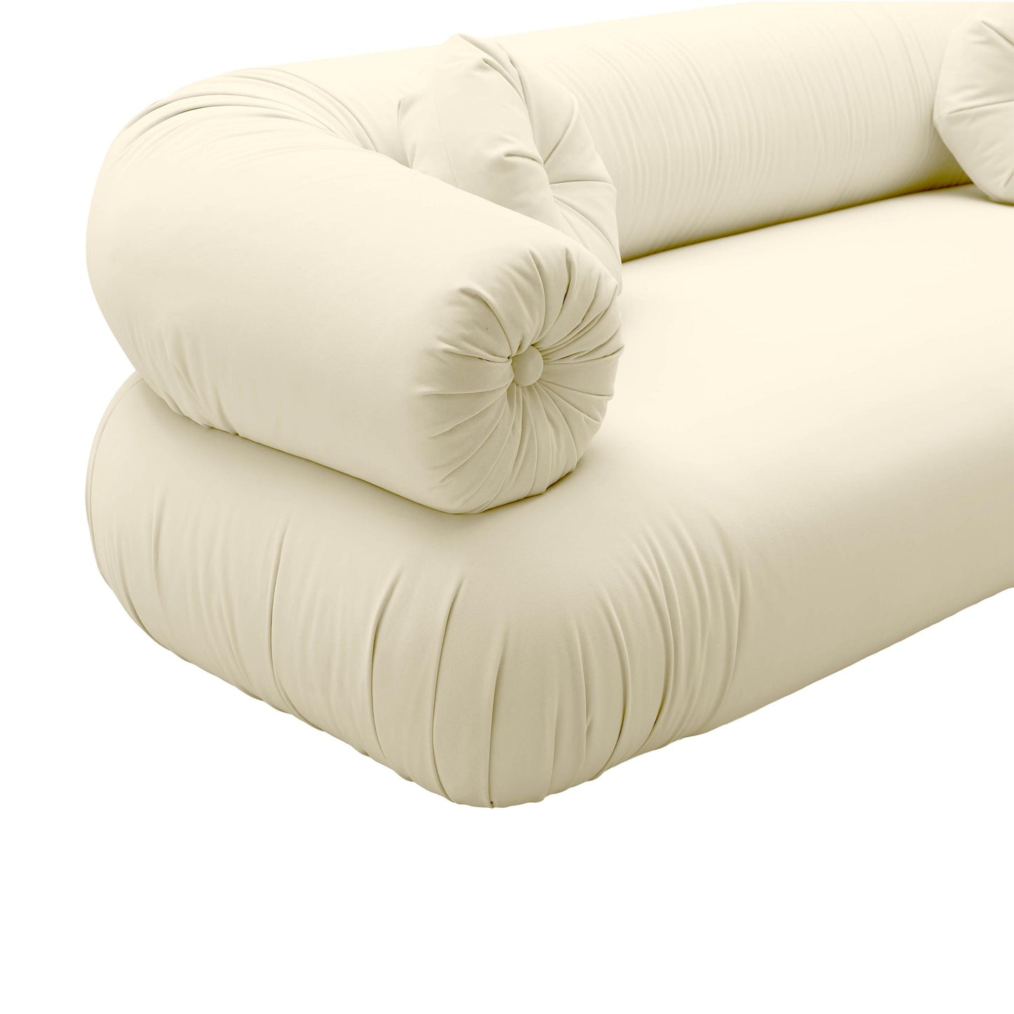 Jammin' Cream Velvet Sofa