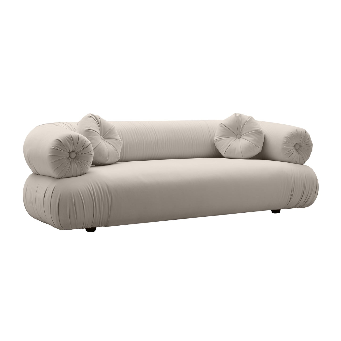 Jammin' Grey Velvet Sofa
