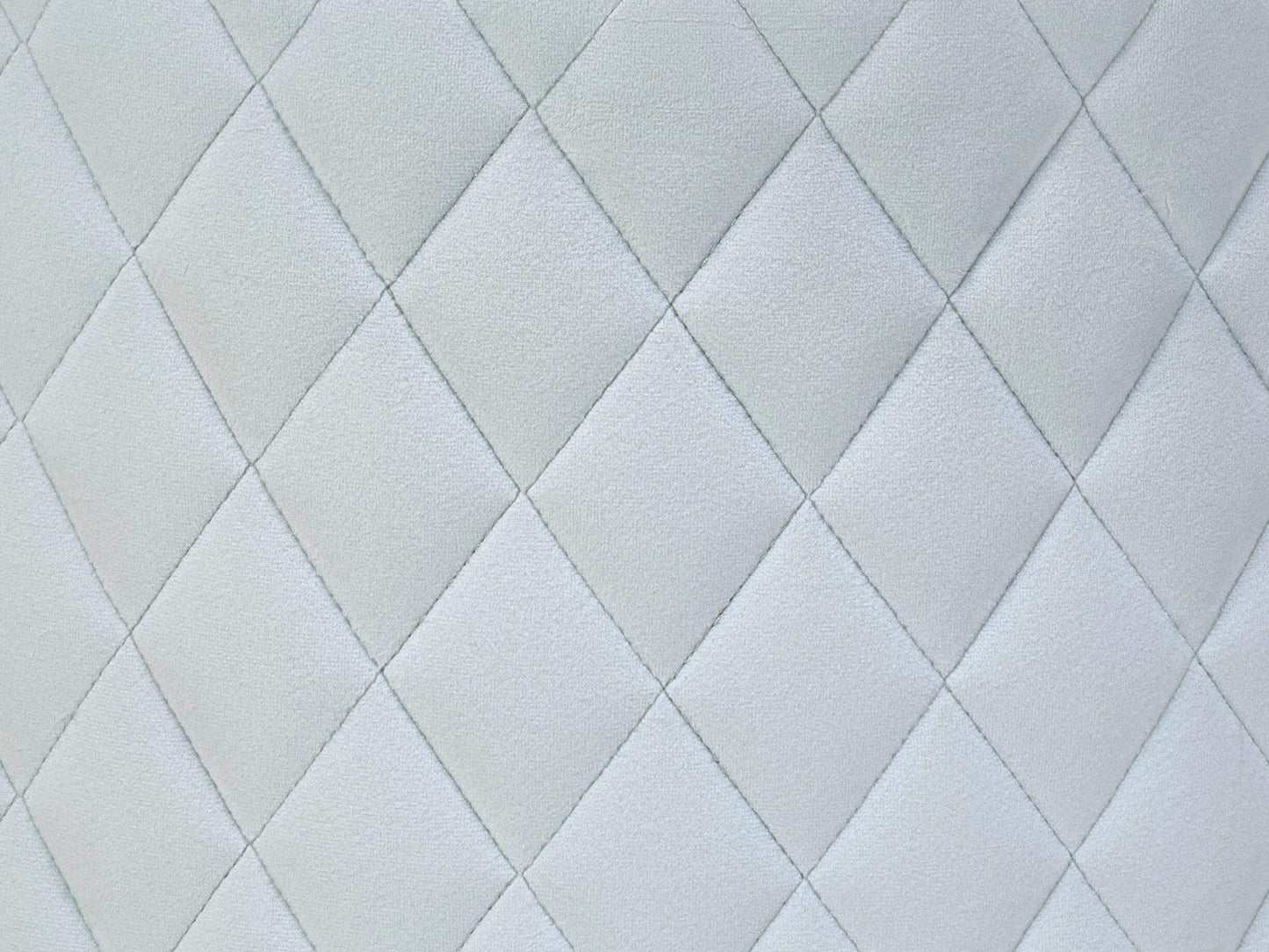 Abir Light Blue Velvet Ottoman