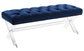 Claira Navy Lucite Bench