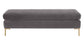 Delilah Grey Velvet Bench