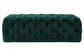 Kaylee Jumbo Green Velvet Ottoman