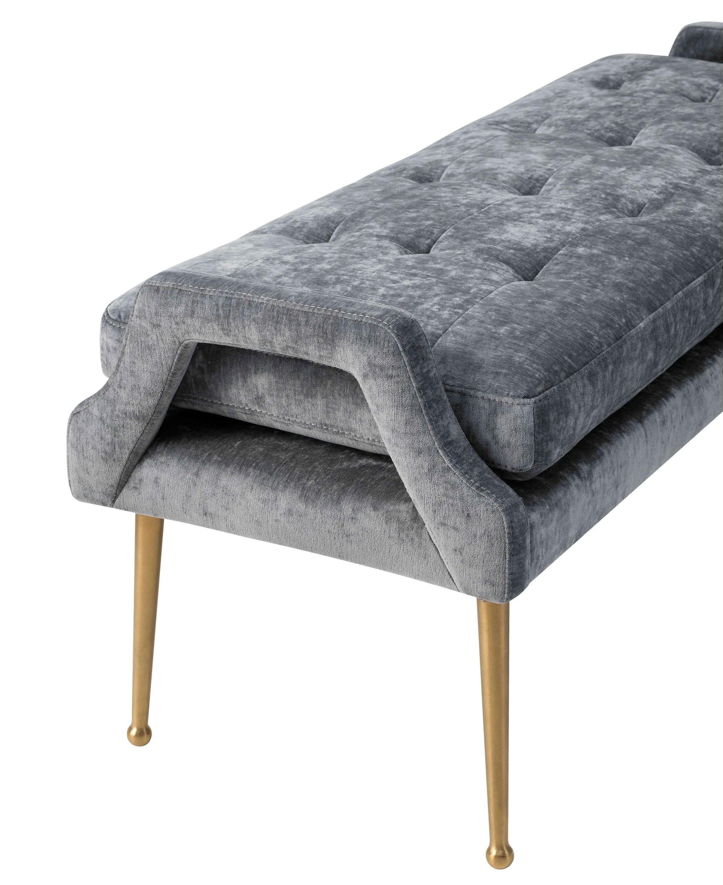 Eileen Grey Slub Velvet Bench