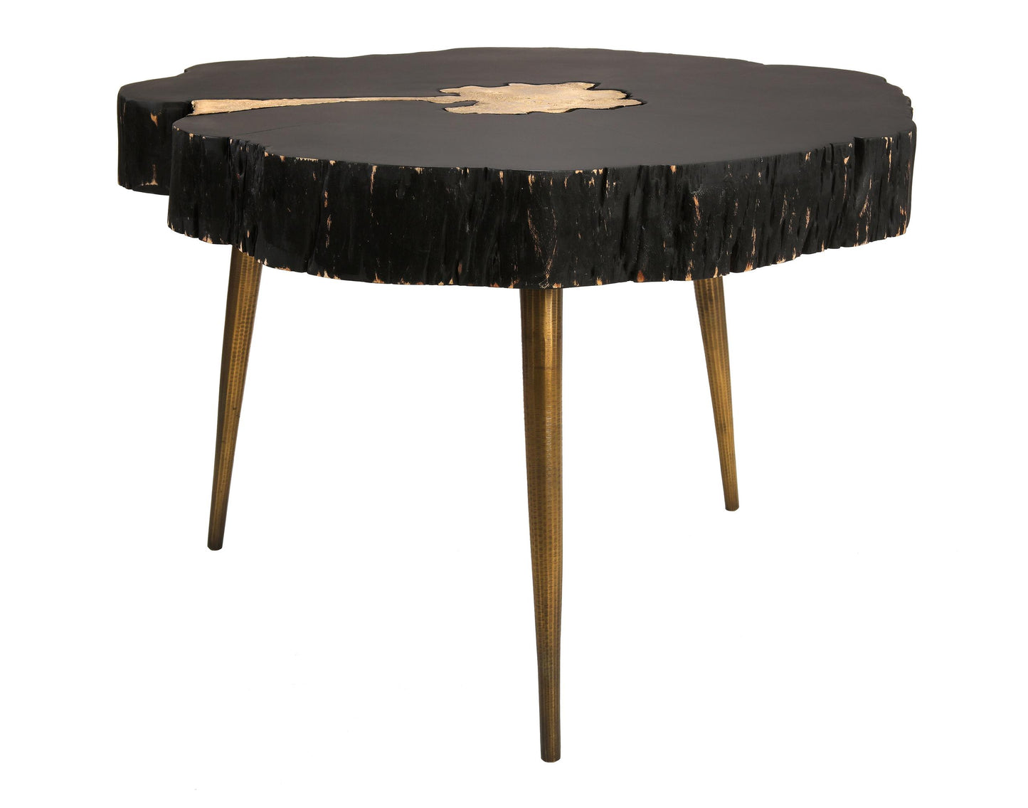 Timber Black and Brass Coffee Table