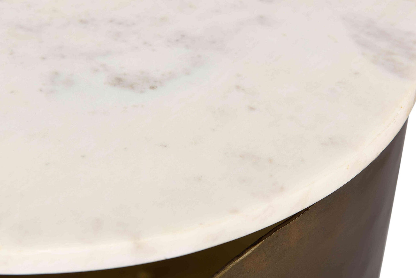 Indio White Marble Side Table