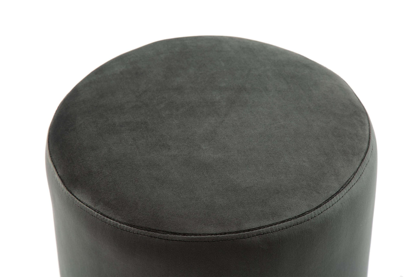 Pri Grey Velvet Ottoman