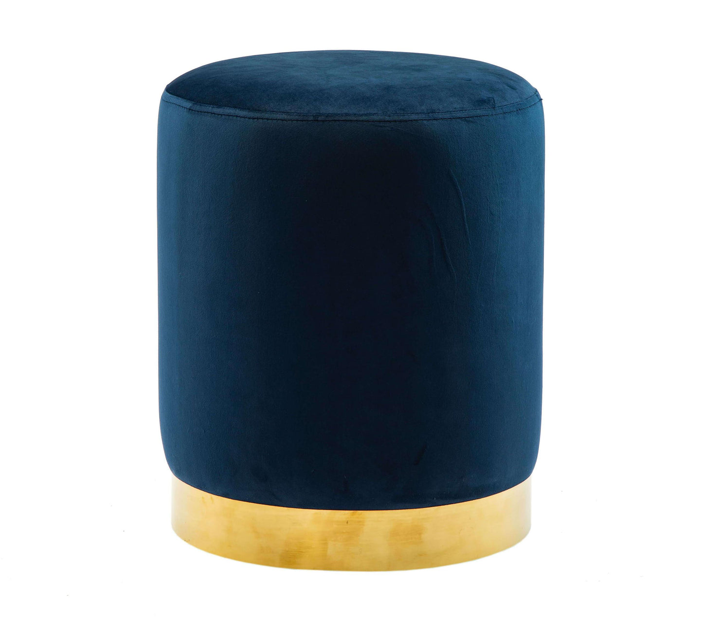 Pri Navy Velvet Ottoman