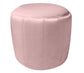 Ives Blush Velvet Ottoman