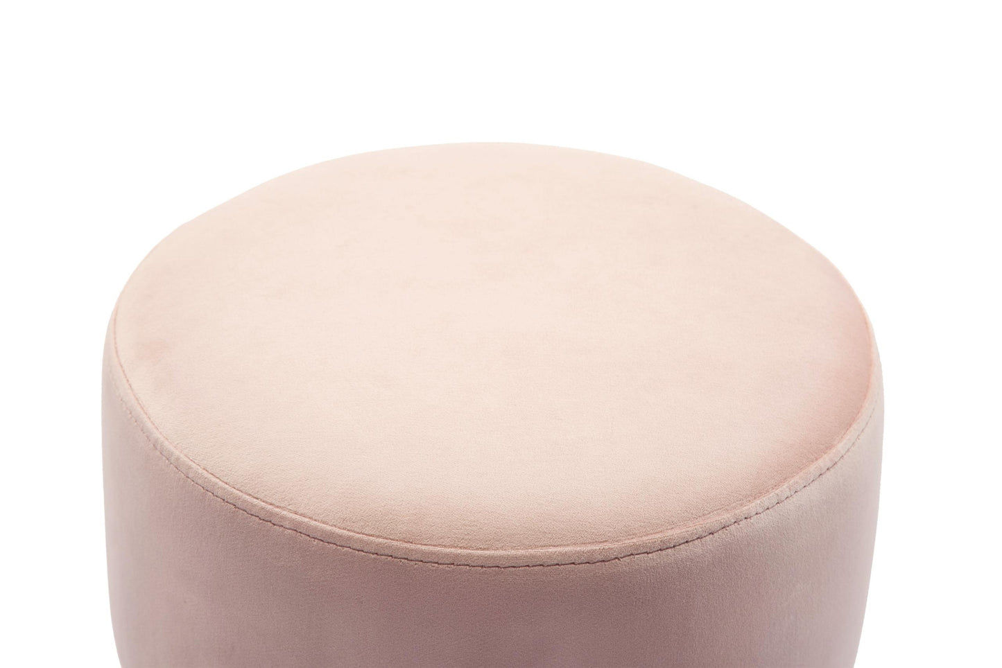 Yamma Blush Velvet Ottoman