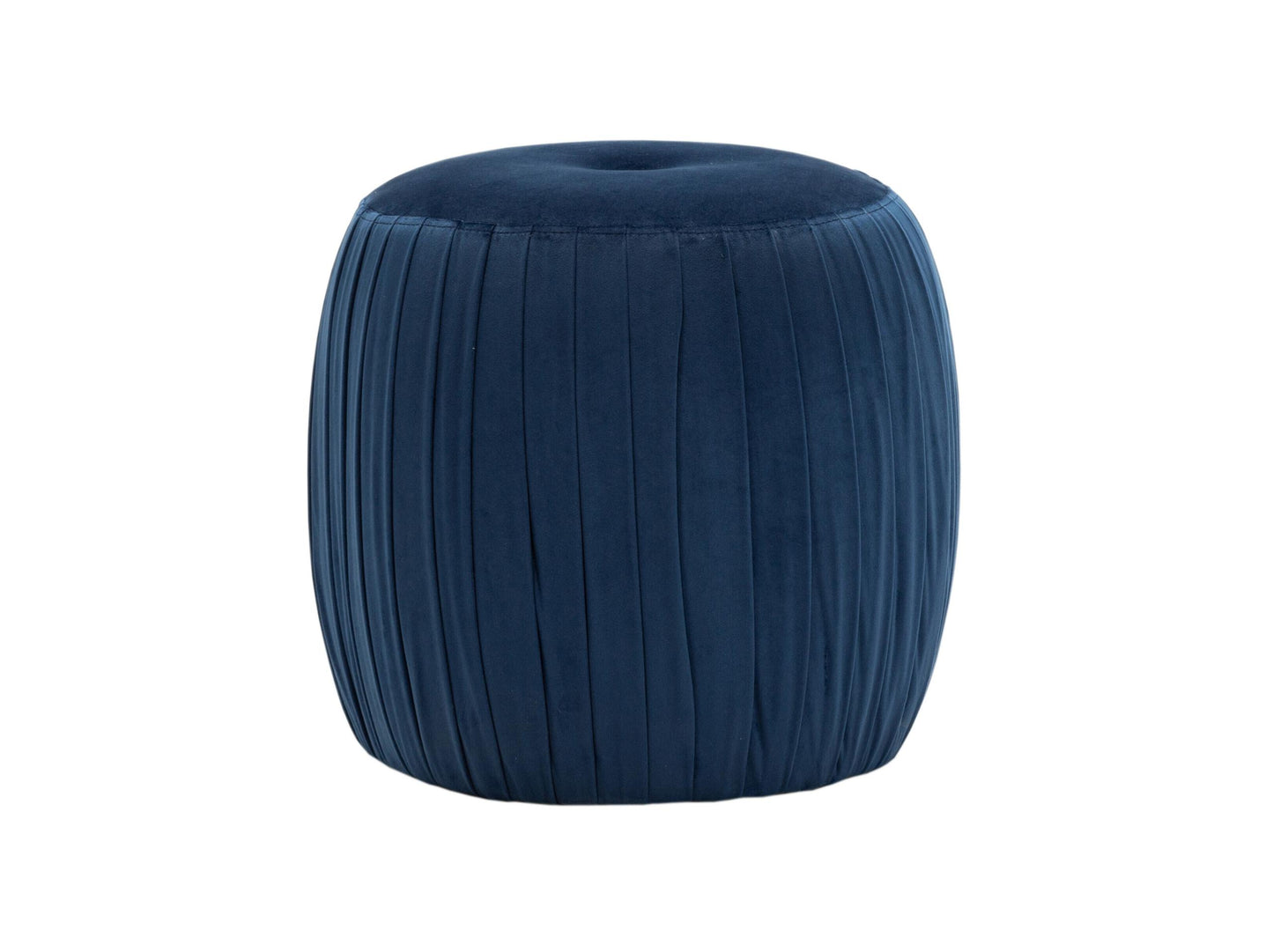 Sommer Navy Velvet Ottoman