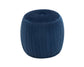 Sommer Navy Velvet Ottoman