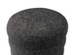 Ladder Black Tweed Ottoman