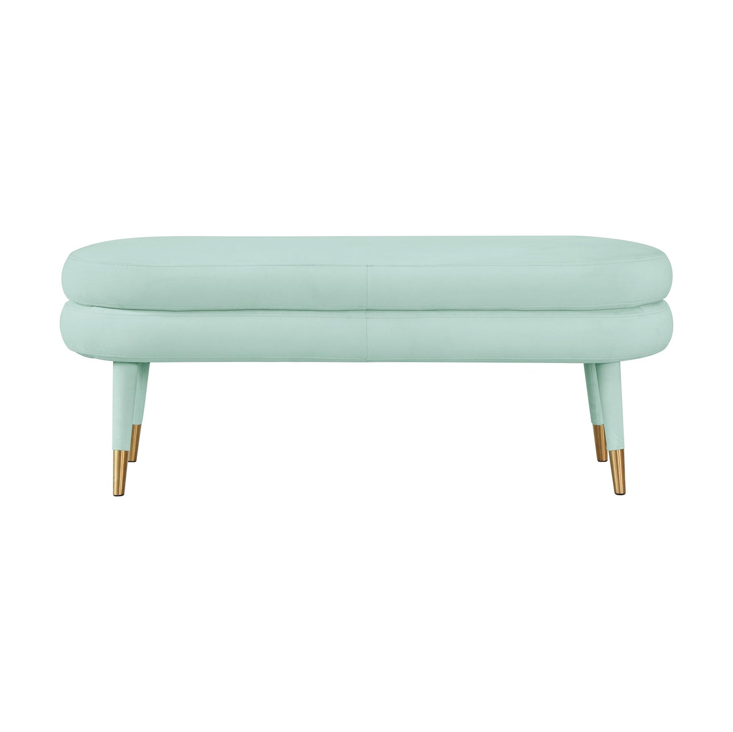 Betty Mint Green Velvet Bench