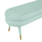 Betty Mint Green Velvet Bench