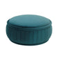 Rylee Teal Velvet Ottoman