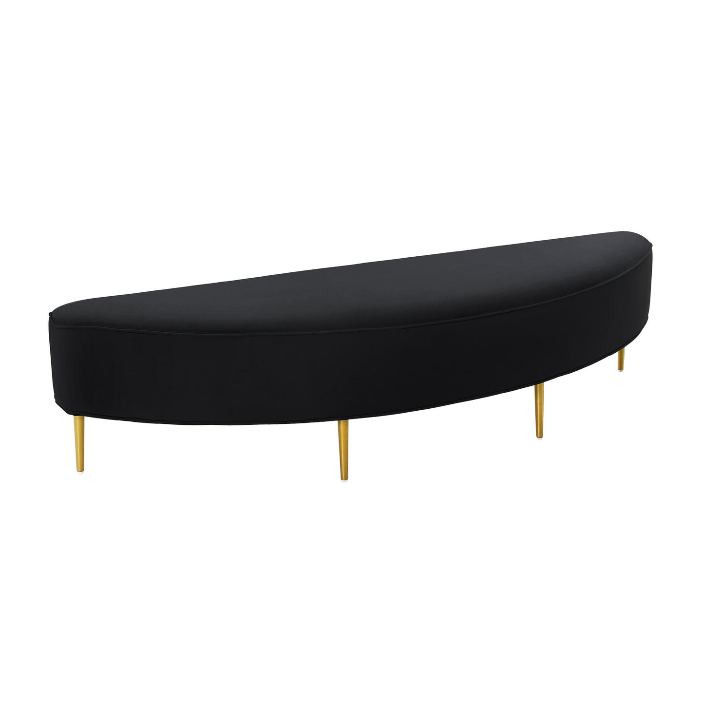 Bianca Black Velvet Queen Bench