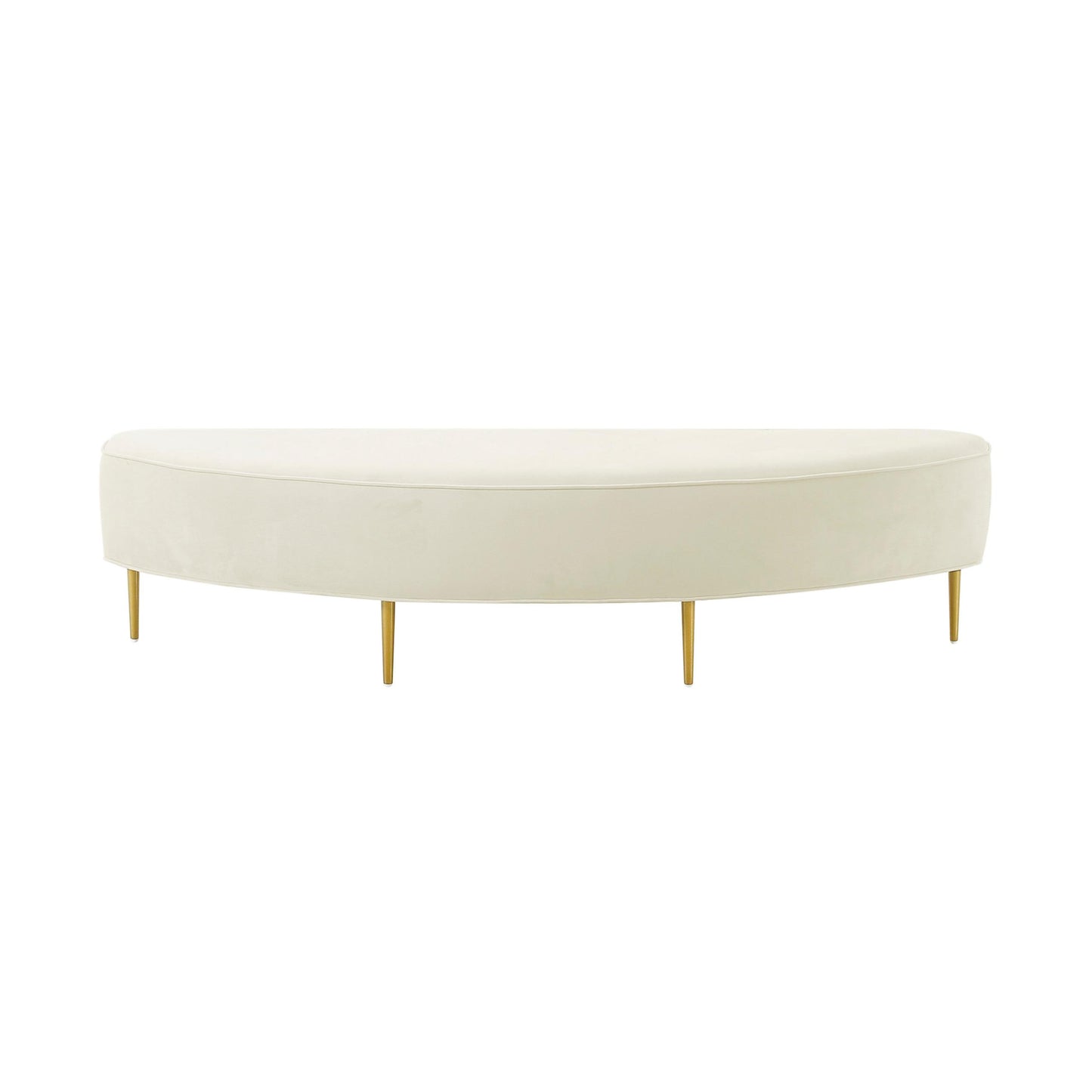 Bianca Cream Velvet King Bench