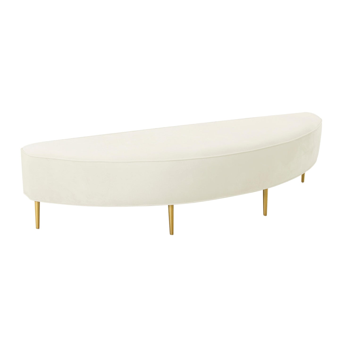 Bianca Cream Velvet Full Bench