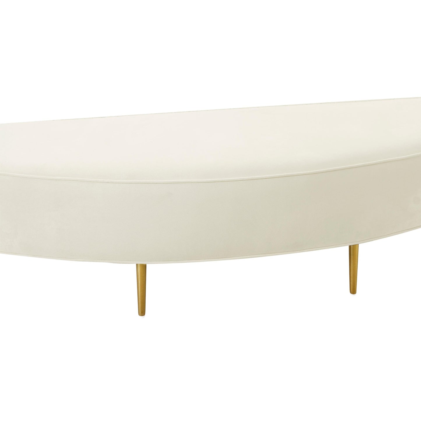 Bianca Cream Velvet Full Bench