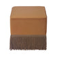 Fenn Turmeric Yellow Velvet Ottoman