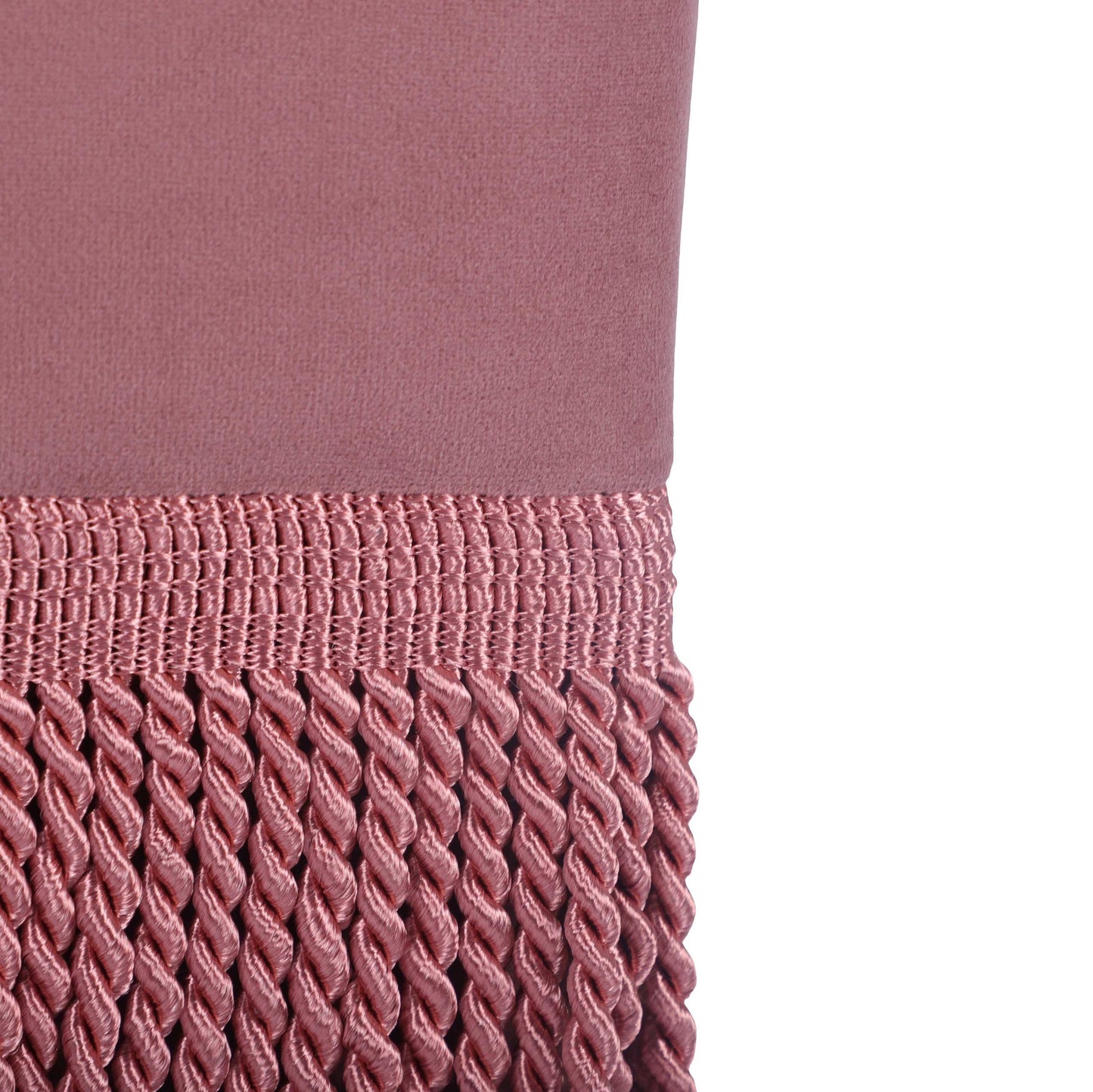 Fenn Mauve Velvet Ottoman