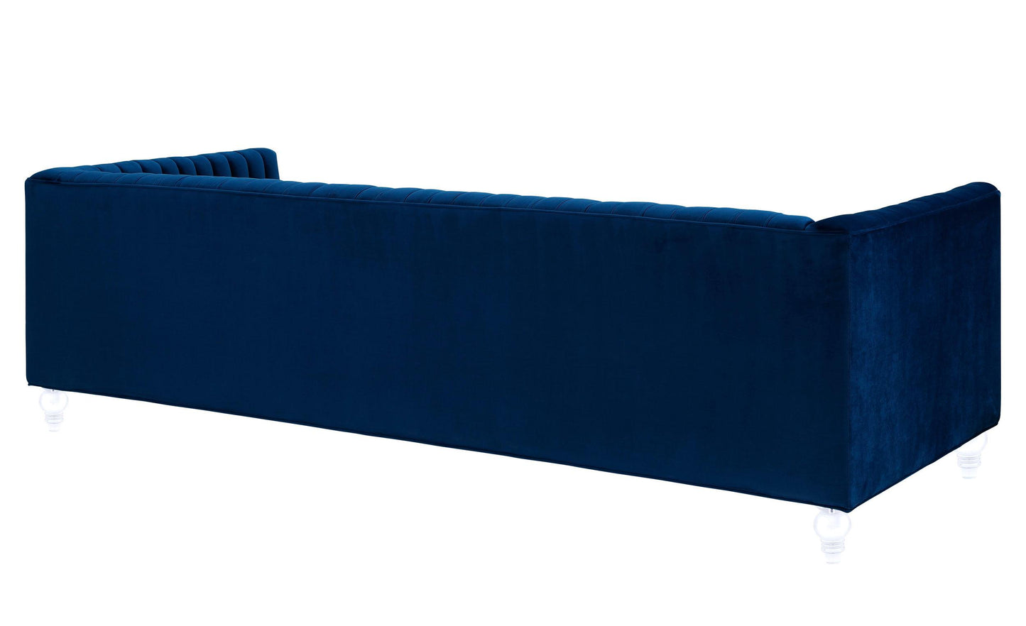 Aviator Blue Velvet Sofa
