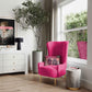 Ethan Hot Pink Velvet Tall Chair