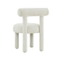 Carmel White Boucle Chair