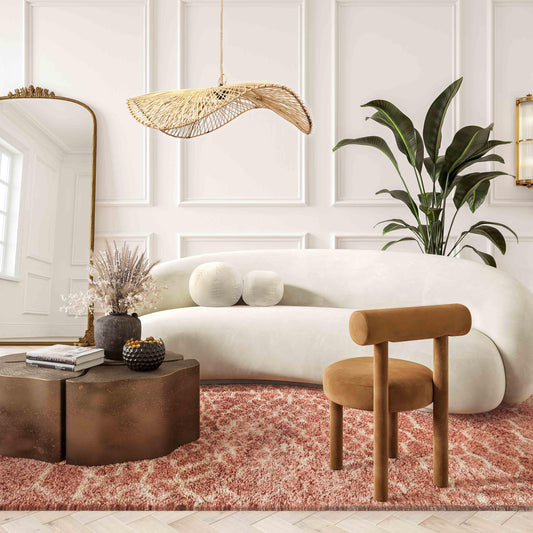 Carmel Cognac Velvet Chair