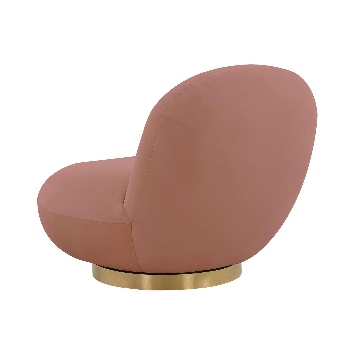 Emily Mauve Velvet Swivel Chair