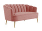 Daisy Petite Blush Velvet Settee