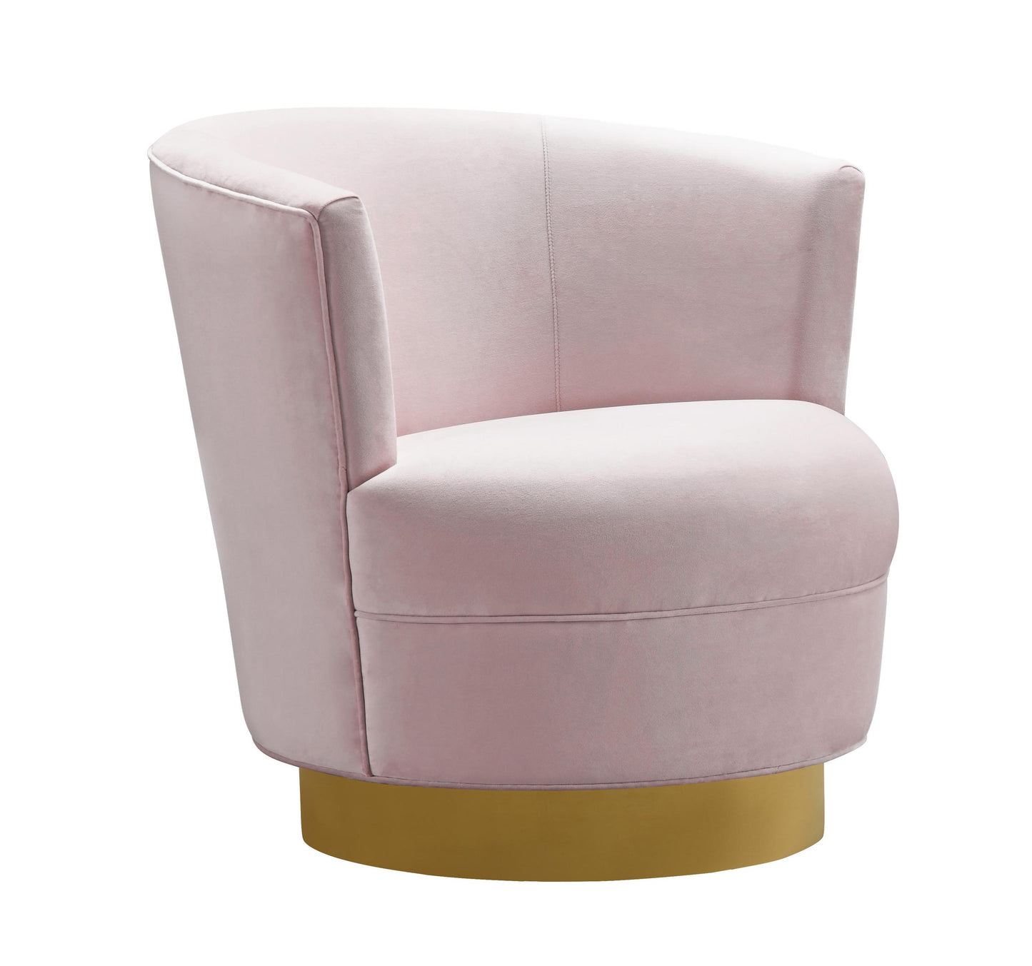 Noah Blush Velvet Swivel Chair