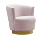 Noah Blush Velvet Swivel Chair