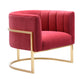 Magnolia Pink Velvet Chair