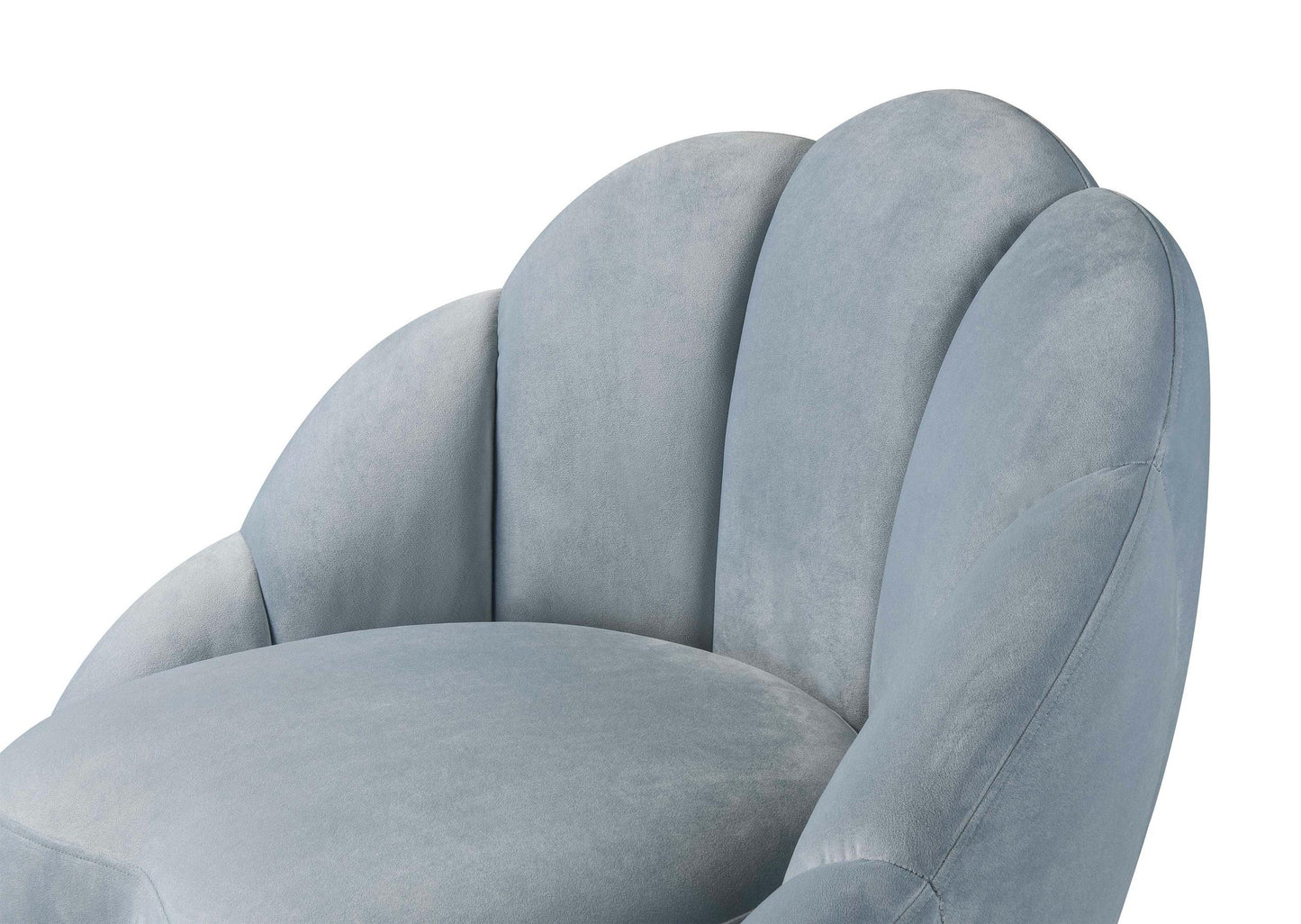 Bloom Sea Blue Velvet Chair